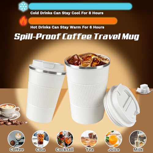 Vacuum Insulated Stainless Steel Travel Coffee Mug
