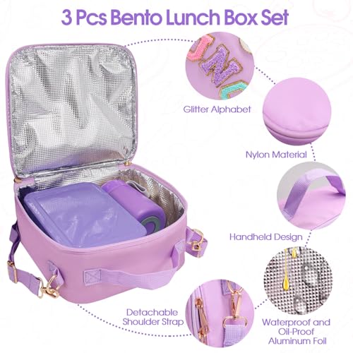 Preppy Lunch Box for Girls with 10oz Thermo