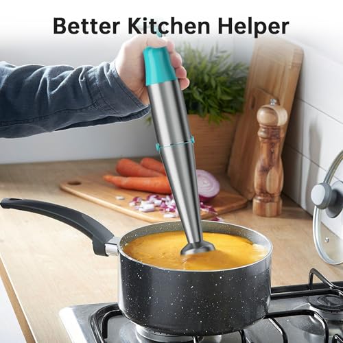 Immersion Blender Handheld 5 in 1 Hand Blender Set 1100W Heavy Duty