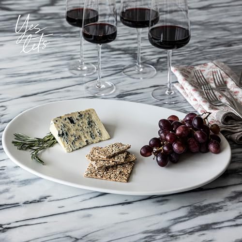 over&back Coupe Stoneware Serving Platter