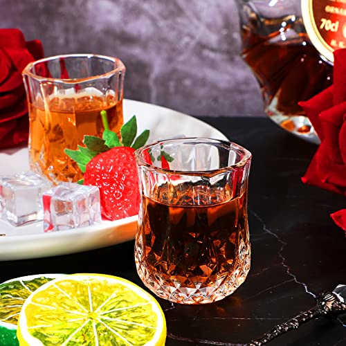 100 Pcs 1.7 oz Mini Shot Glasses Set Whiskey Tasting Glasses Heavy Duty Base Clear Shot Cup Cute Cordial Mini Wine Cups for Bourbon (100 Count)