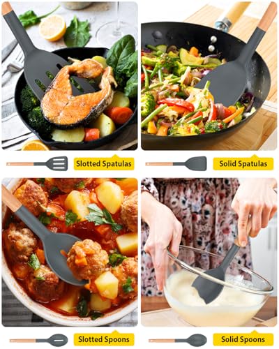 Pack of 4 Silicone Cooking Utensils Set (4 Count)