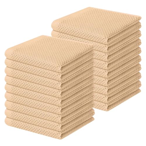 100% Cotton Waffle Weave Kitchen Dish Cloths 18 (18 Count)