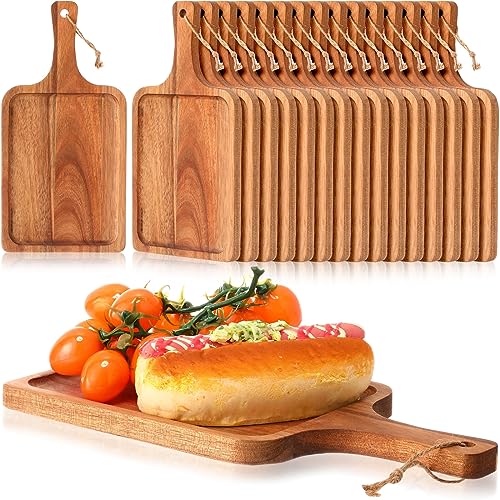 16 Pcs Acacia Wood Cutting Boards (16 Count)