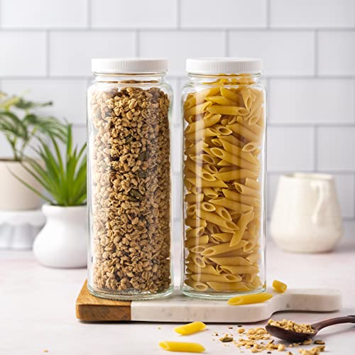 Glass Bottles Set (4 Count)
