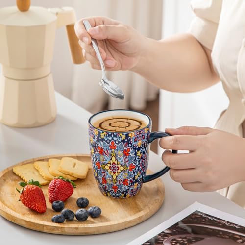 SIMI 12 oz Coffee Mugs Set of 6 (6 Count)