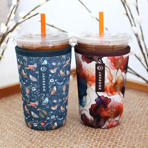 JavaSok Iced Coffee & Cold Soda Insulated Neoprene Cup Sleeve