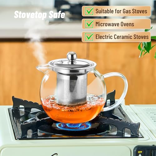 Glass Teapot with Infuser (22 Fl Oz)