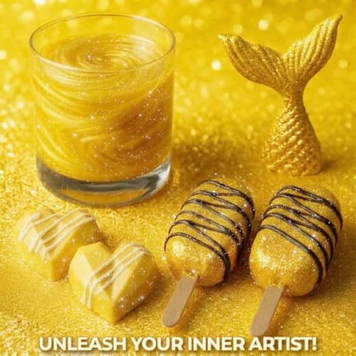 Bulk 20g Yellow Edible Glitter for Drinks