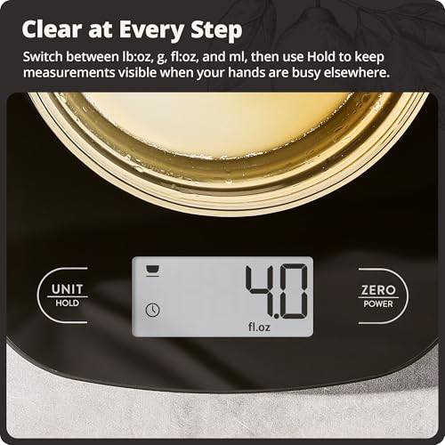 Food Scale Slim & Compact Build