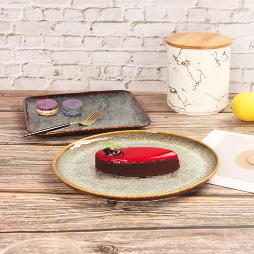 Ceramic Dinner Plates Dish Set (4 Count)