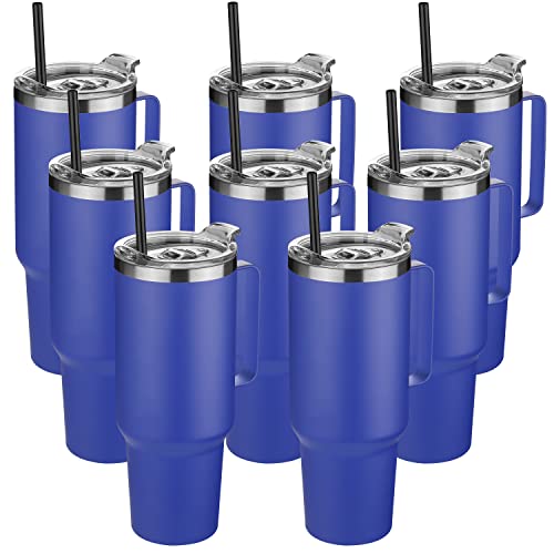 40 oz Stainless Steel Tumbler with Handle (8 Count)