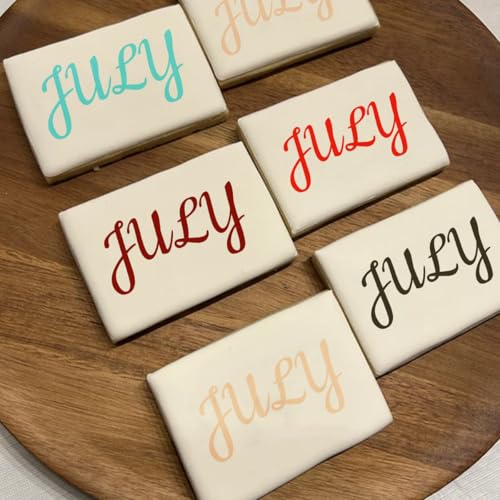Alphabet Letter Stencils for Cookies Decorating (16 Count)