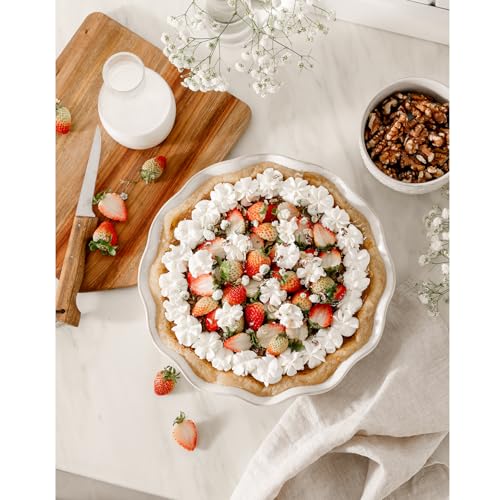 Ceramic Deep Pie Pan for Baking