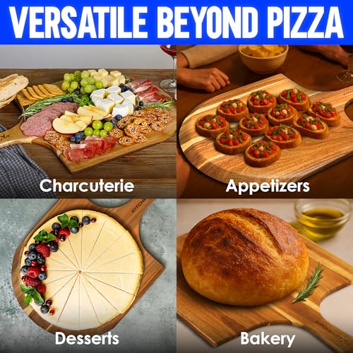 14 Inch Acacia Wood Pizza Peel