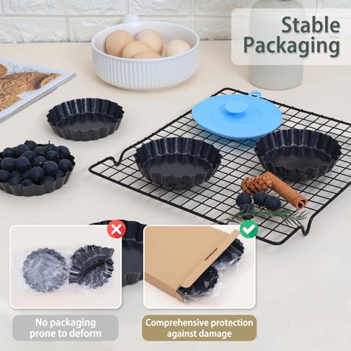 Mini Tart Pans Removable Bottom (16 Count)