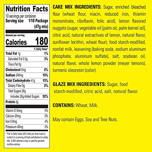 Meyer Lemon Pound Cake Mix with Lemon Glaze (16.05 Ounce)