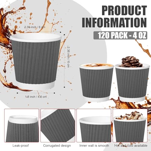 500 Pack Paper Espresso Coffee Cups (500 Count)
