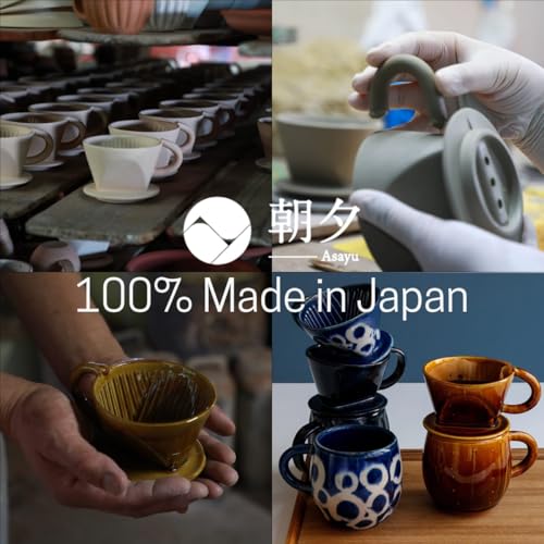 Ceramic Coffee Pour Over Maker Set in Caramel