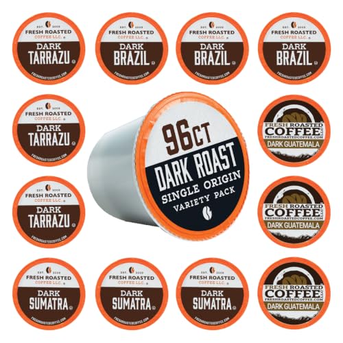 Dark Roast single Origin Variety Pack K (96 Count)
