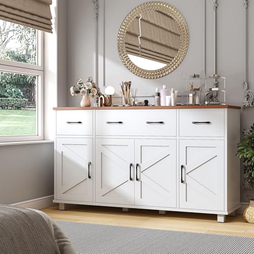 55" Sideboard Buffet Cabinet with Storage
