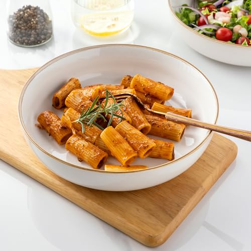 8.75'' Large Ceramic Pasta Bowls (4 Count)