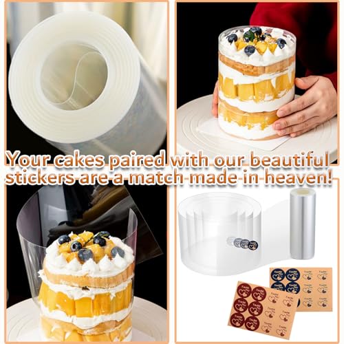Cake Rings Mousse Mold Acetate Cake Collar Set