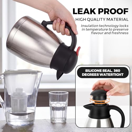 2 Pcs 34 oz Stainless Steel Thermal Coffee Carafe (2 Count)