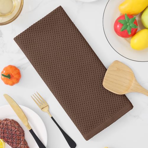 100% Cotton Waffle Weave Kitchen Dish Towels 4 (4 Count)