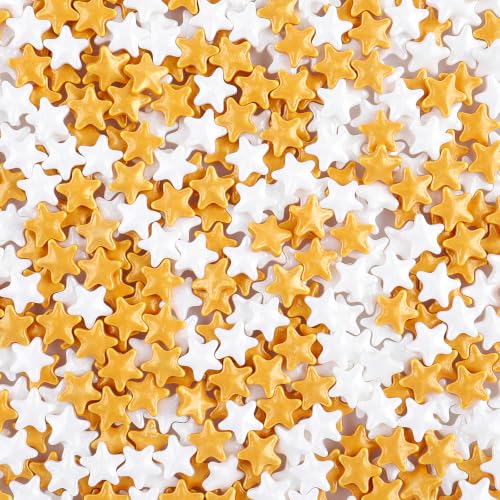 Gold White Star Sprinkles (4.6 Ounce)