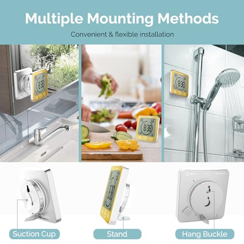 Shower Clock Waterproof Bathroom Timer