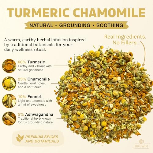 Turmeric Chamomile Loose Leaf Herbal Tea (3.53 Ounce)