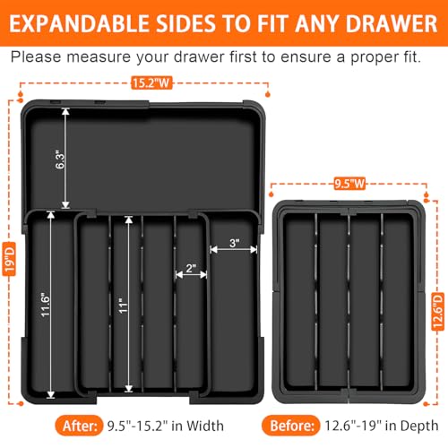 Expandable Silverware Drawer Organizer
