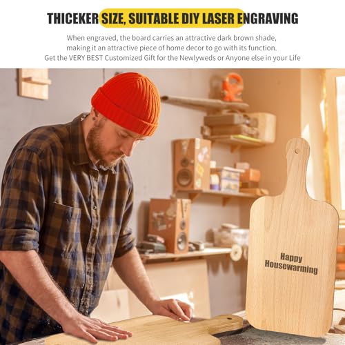 6 Pcs Wood Cutting Boards Bulk (6 Count)
