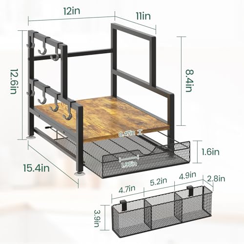 Coffee Bar Station Organizer with K Cup Drawer