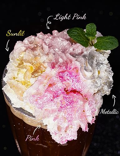 4 Bottles Edible Luster Dust Glitter Powder Fancy Metallic Sprinkles