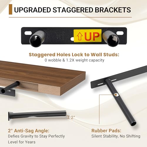 Deep Floating Shelves (2 Count)