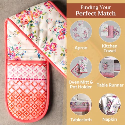 Double Oven Mitts 100% Cotton Double Oven Glove