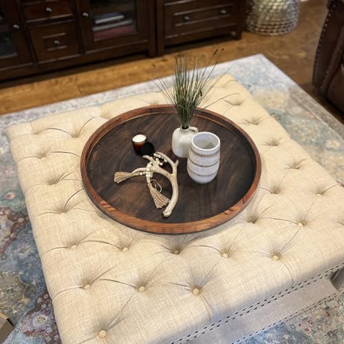 20" Rustic Wooden Serving Tray