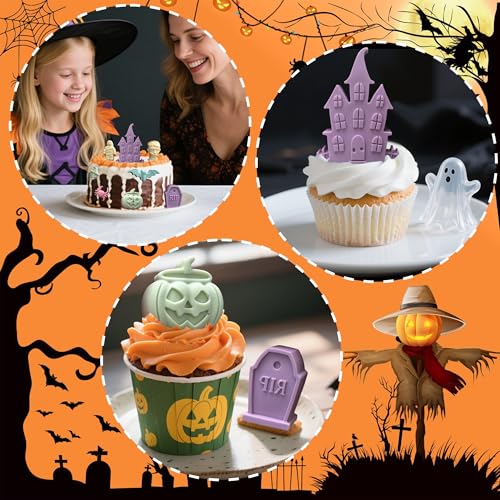 2pcs Halloween Molds Silicone for Chocolate (2 Count)