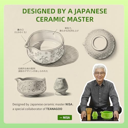 7 PCS Green Matcha Whisk Set