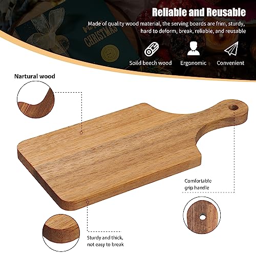 6 Pcs Thicken Cutting Board Bulk Wood Board for Chopping Serving Charcuterie Material for Laser Engraving Mother' Day Wedding Housewarming Gift (6 Count)
