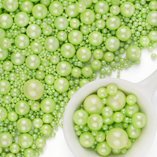 Green Pearl Sprinkles for Cake Decorating (4.6 Ounce)