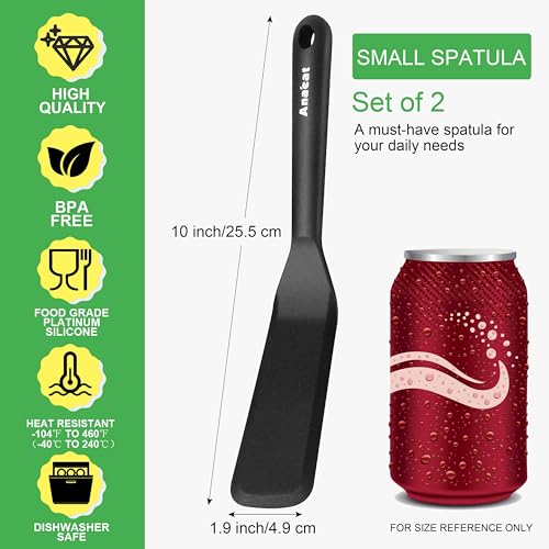 Silicone Thin Spatula Set of 2 (2 Count)