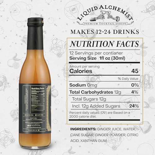 Ginger Syrup for Cocktails (12.7 Fl Oz)