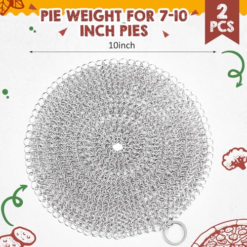2 Pcs Universal Fit Pie Weight for Blind Baking (2 Count)