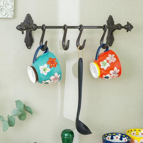 Vintage Cast Iron Wall Hook Rack