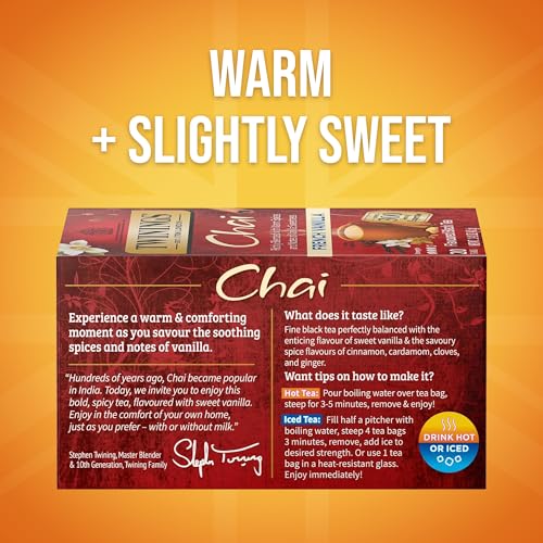 French Vanilla Chai Black Tea Individually Wrapped Bags (120 Count)