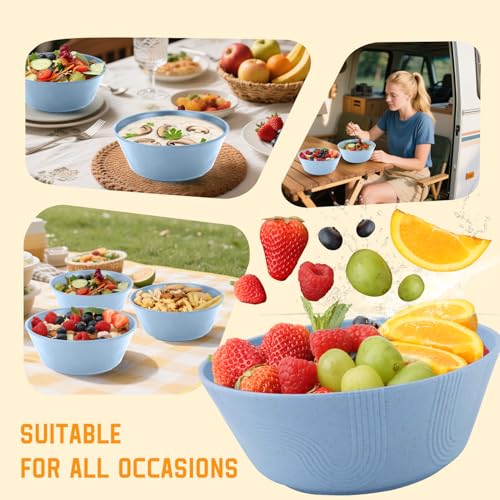 Wheat Straw Bowls 36 Oz Set of 6