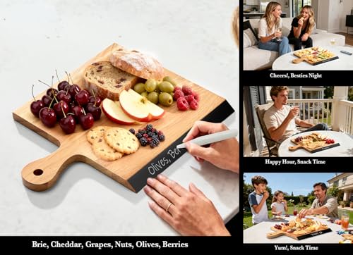 Acacia Wood Cutting Board with Handle